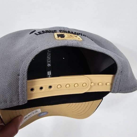 NWT New York Yankees 2024 ALCS Champions Hat Gray 9SEVENTY Stretch Snapback Cap - Picture 13 of 16